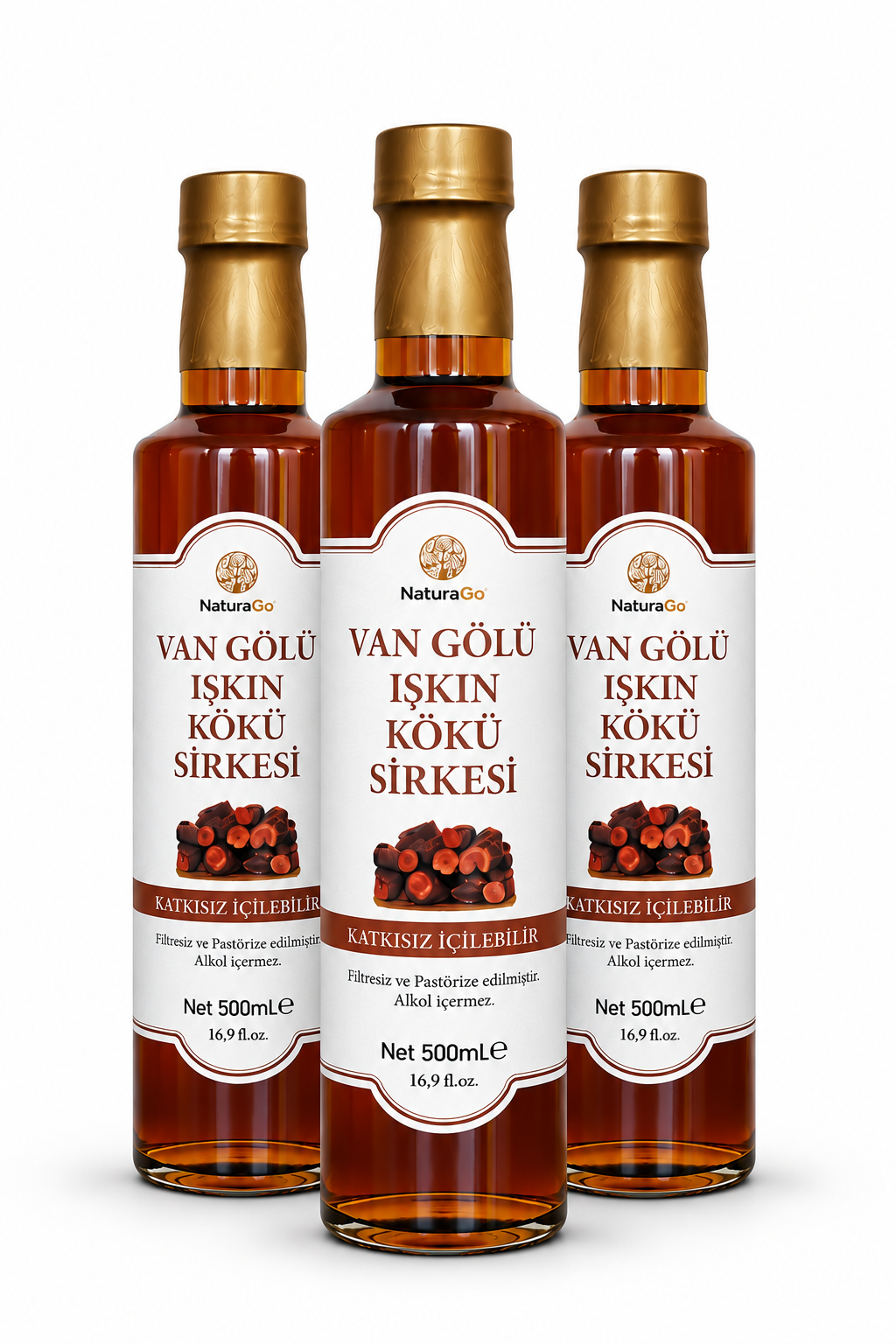 Van Gölü Işkın Kökü Sirkesi - 3 Adet