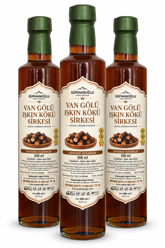 Van Gölü Işkın Kökü Sirkesi - 3 Adet - Süphanoğlu